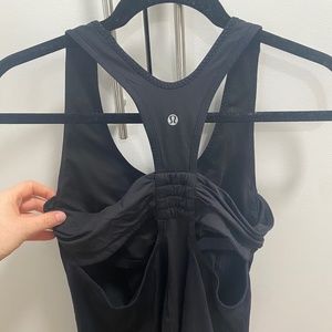 Lululemon Black Tank Top with Built In Sports Bra